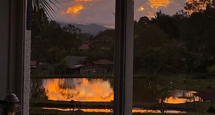 Country house near waterfalls in Guatapé