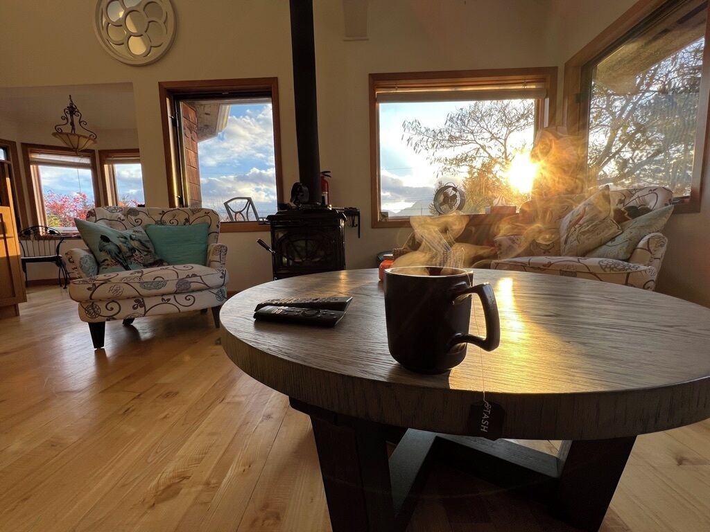 Living room space.