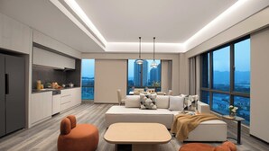 ห้องเอ็กเซกคิวทีฟ, 3 ห้องนอน | ห้องนั่งเล่น | ทีวี 55 นิ้ว พร้อมช่องดาวเทียม