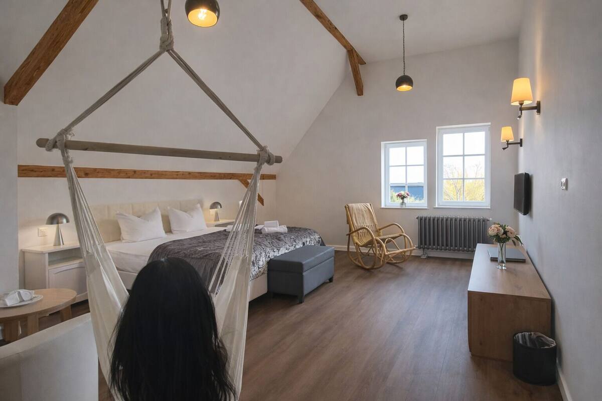 Dobbeltrom – premium, 1 soverom, parkutsikt | Wi-fi (inkludert) og sengetøy