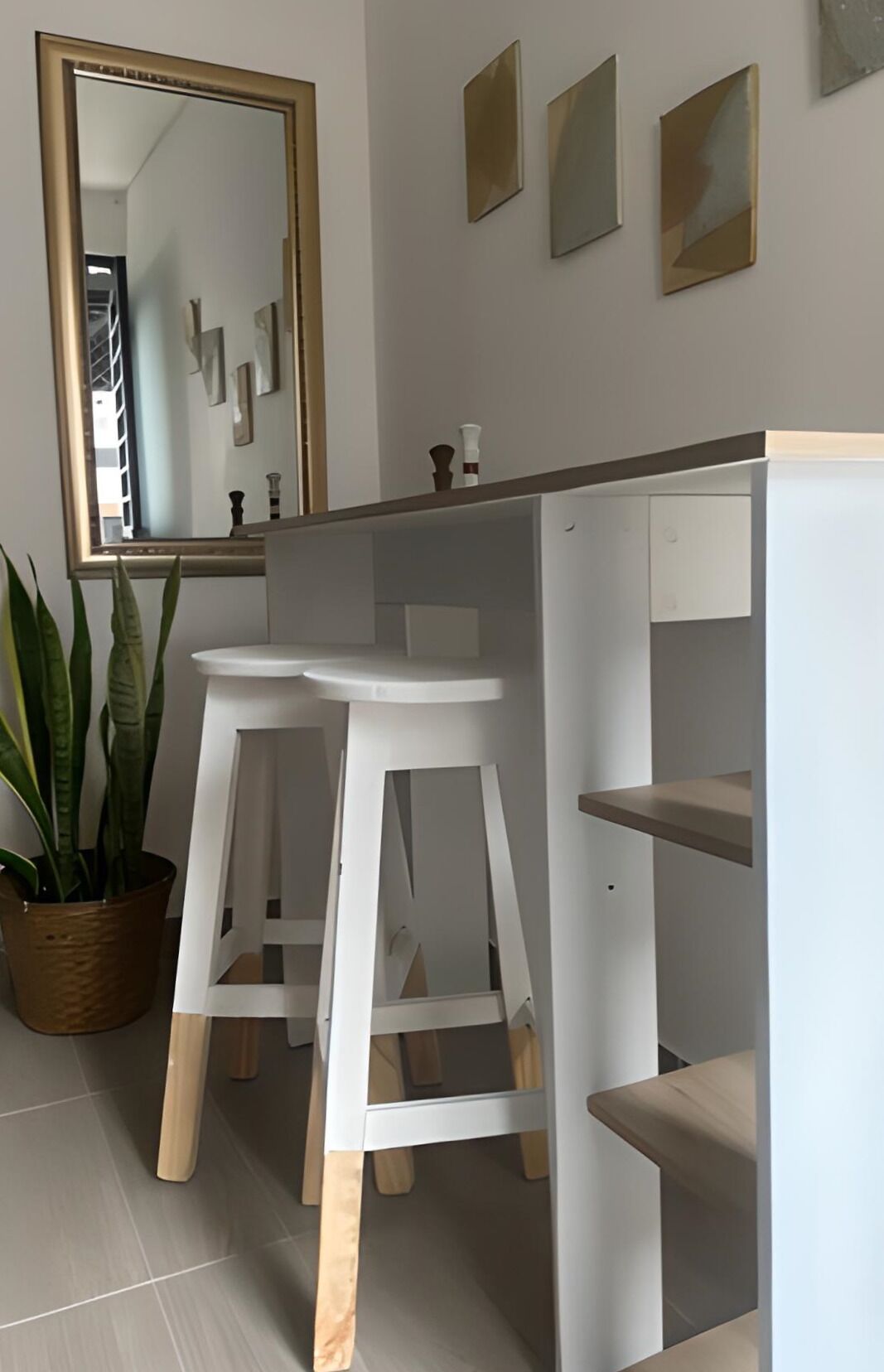 32-inch flat-screen TV with cable channels, DVD player