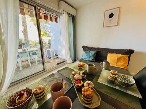 LE SANTA MARIA- Appartement Une chambre avec Jardin et parking