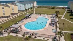 Outdoor pool - Gorgeous Beachfront Condo with Pool (Surf City)