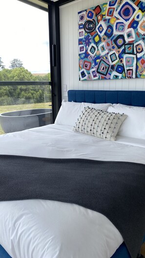 Romantische Villa, Bergblick | 1 Schlafzimmer, hochwertige Bettwaren, Daunenbettdecken