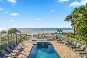 Pool - Four Shores #2 Sunset Condo Direct Gulf w Pool & Spa (Indian Shores)