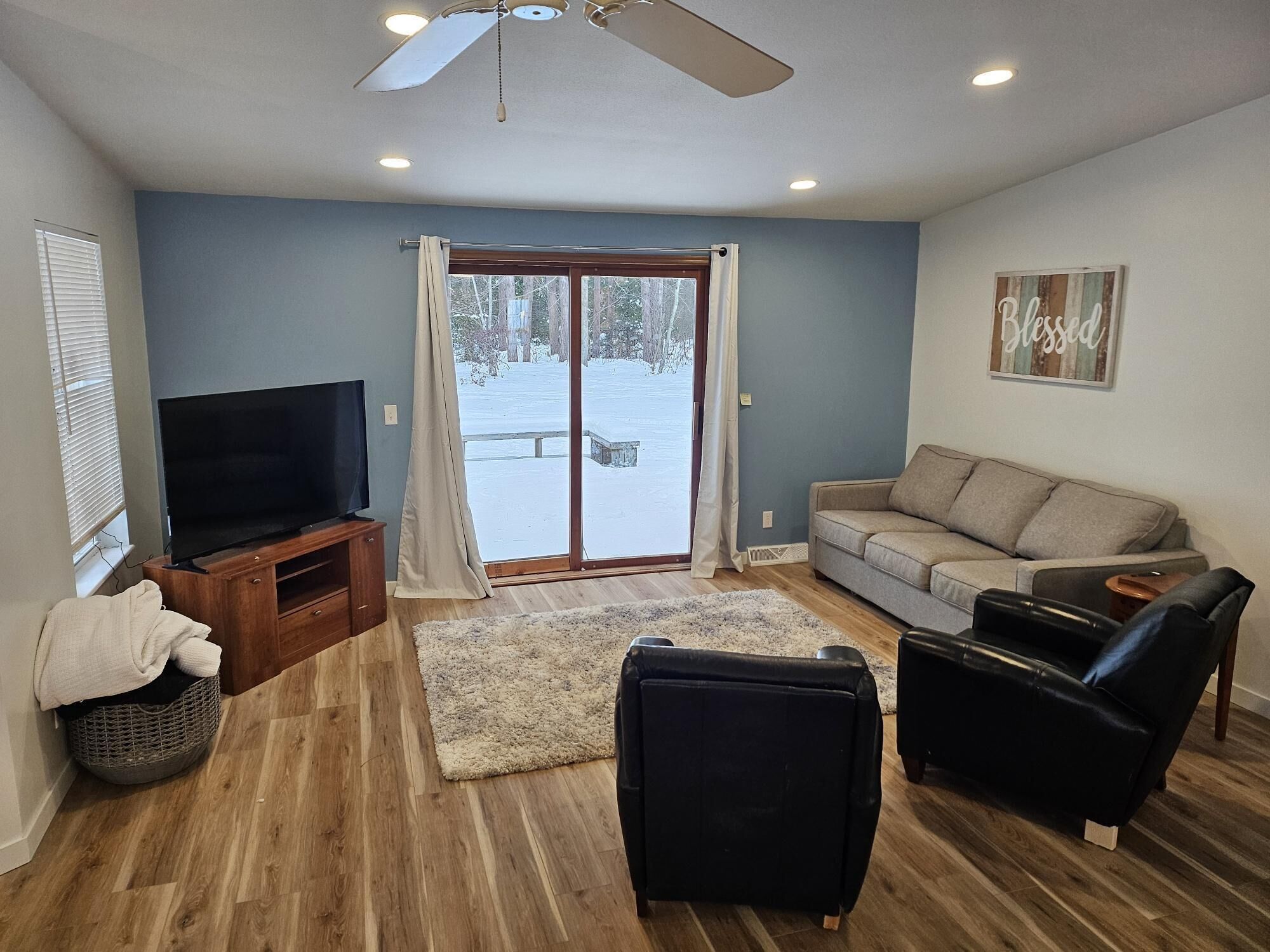 Quiet up north retreat with access to Lake Mitchell and trails.