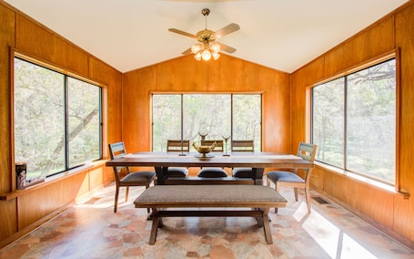 Dining. The DeerLand Estate est 1985 - Houston Getaway Ranch
