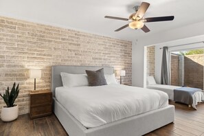 2 chambres, bureau, lit parapluie, Wi-Fi gratuit