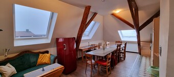Ferienwohnung Jesus - Großzügiges Loft mit Blick auf Burg und Kirchturm
