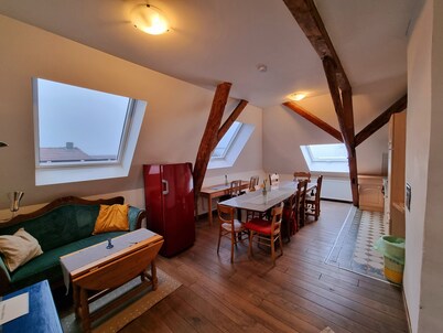 Ferienwohnung Jesus - Großzügiges Loft mit Blick auf Burg und Kirchturm