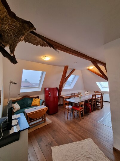 Ferienwohnung Jesus - Großzügiges Loft mit Blick auf Burg und Kirchturm