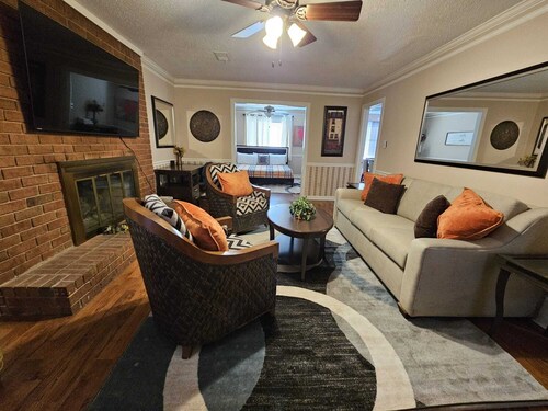 5-BR Home with Pool Near Collierville - Primary Master Bedroom Downstairs.