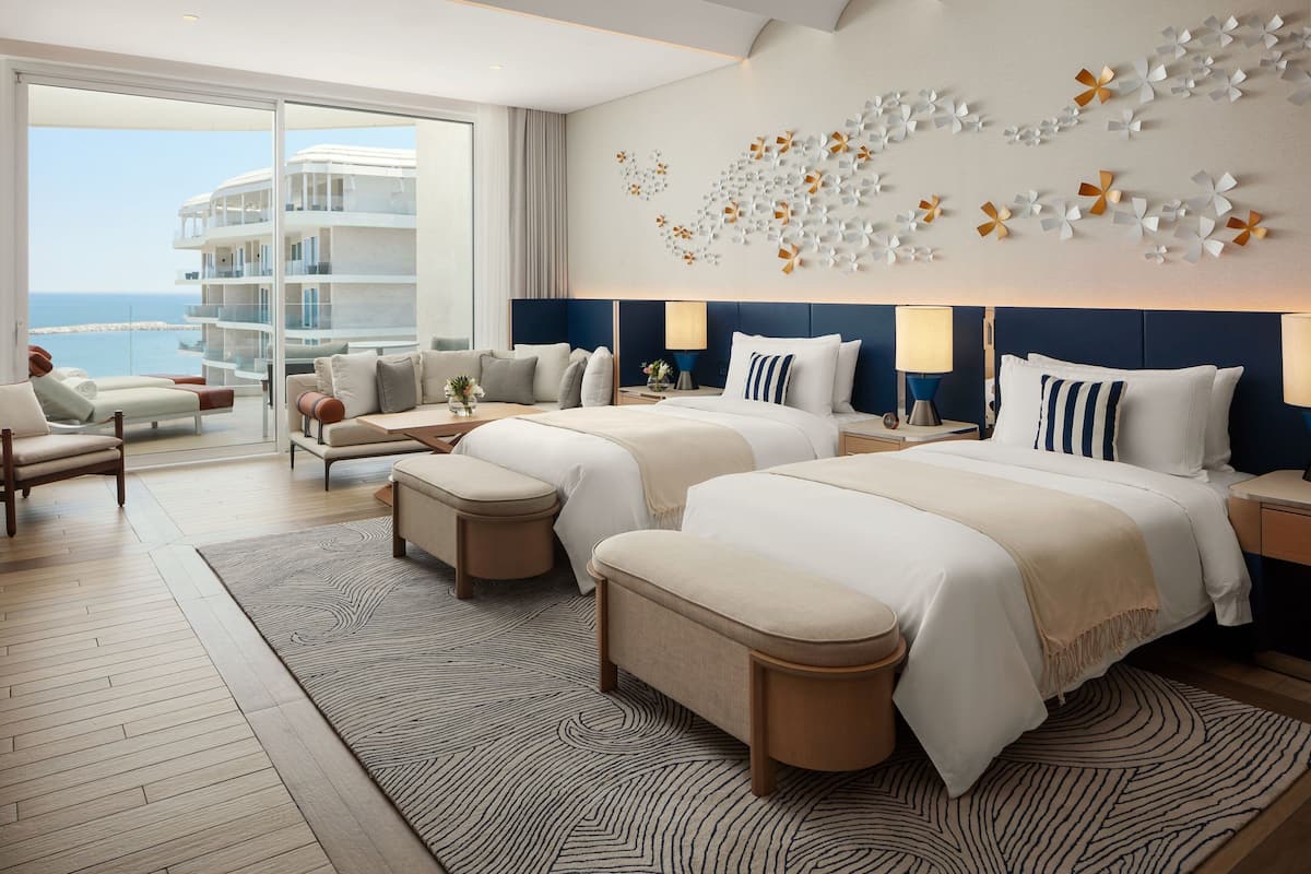 Deluxe Room, 2 Twin Beds, Balcony, Sea View (Balcony) | 1 bedroom, minibar, in-room safe, desk