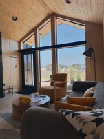 Televisión LED, chimenea, Netflix, Hulu