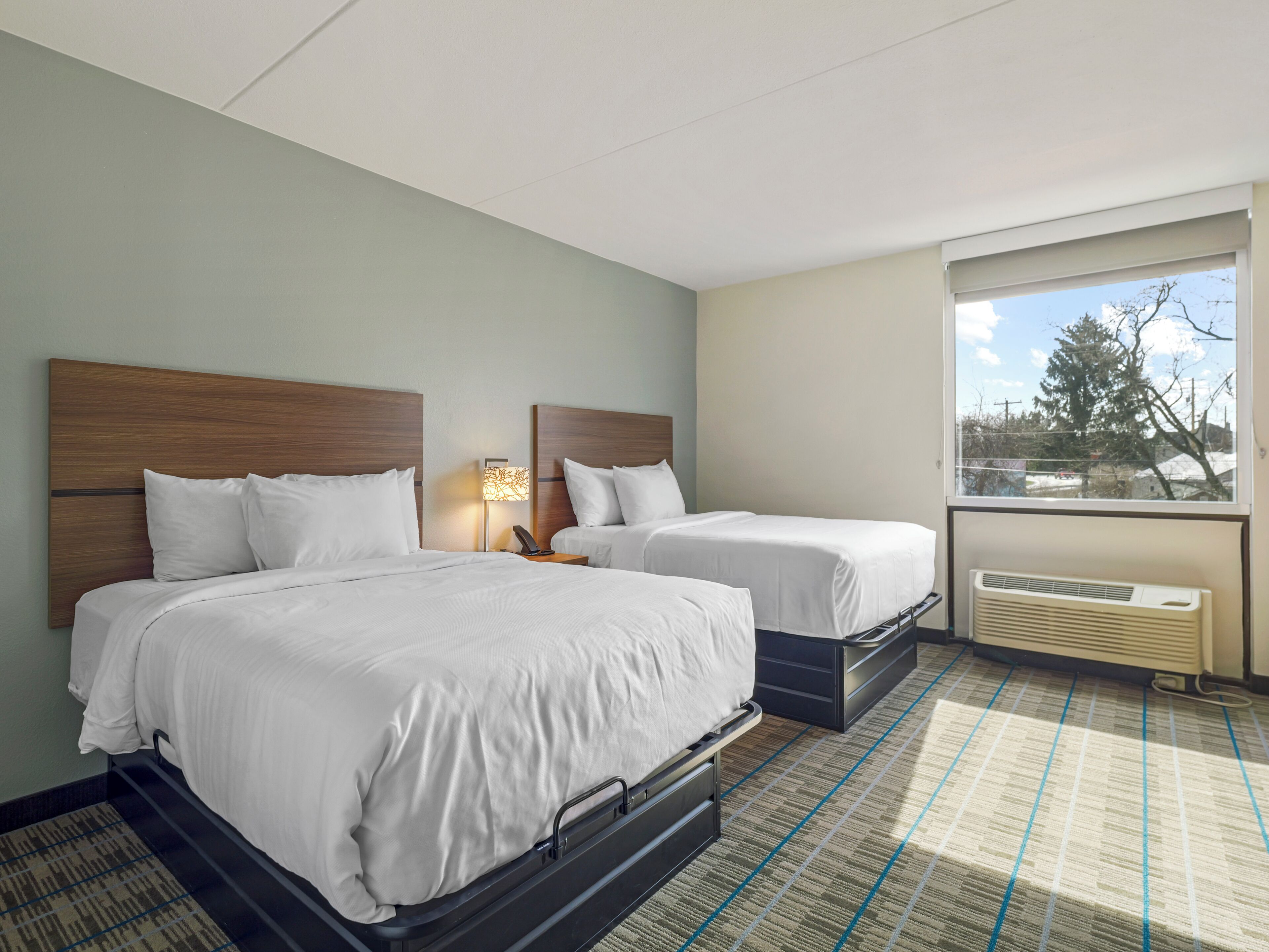 客房, 2 張標準雙人床, 非吸煙房 (Efficiency)