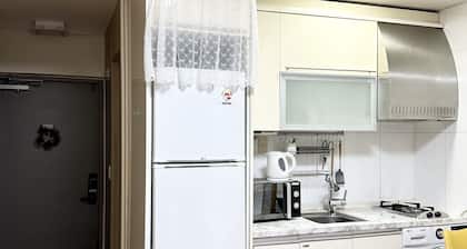 It takes 3 to 4 minutes to walk from Gangnam Station