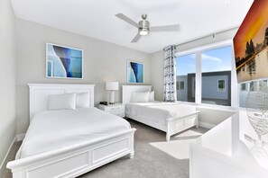 4 bedrooms, in-room safe, iron/ironing board, travel crib