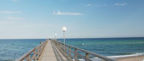 Beach nearby, sun-loungers