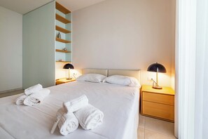 2 soverom, wi-fi (mot et tillegg) og sengetøy