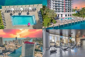 Pool - Near Beach|Modern Apartment: Amazing Pool (Hallandale Beach)