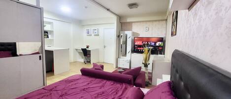 Appartamento Deluxe | 1 camera, Wi-Fi gratuito, lenzuola