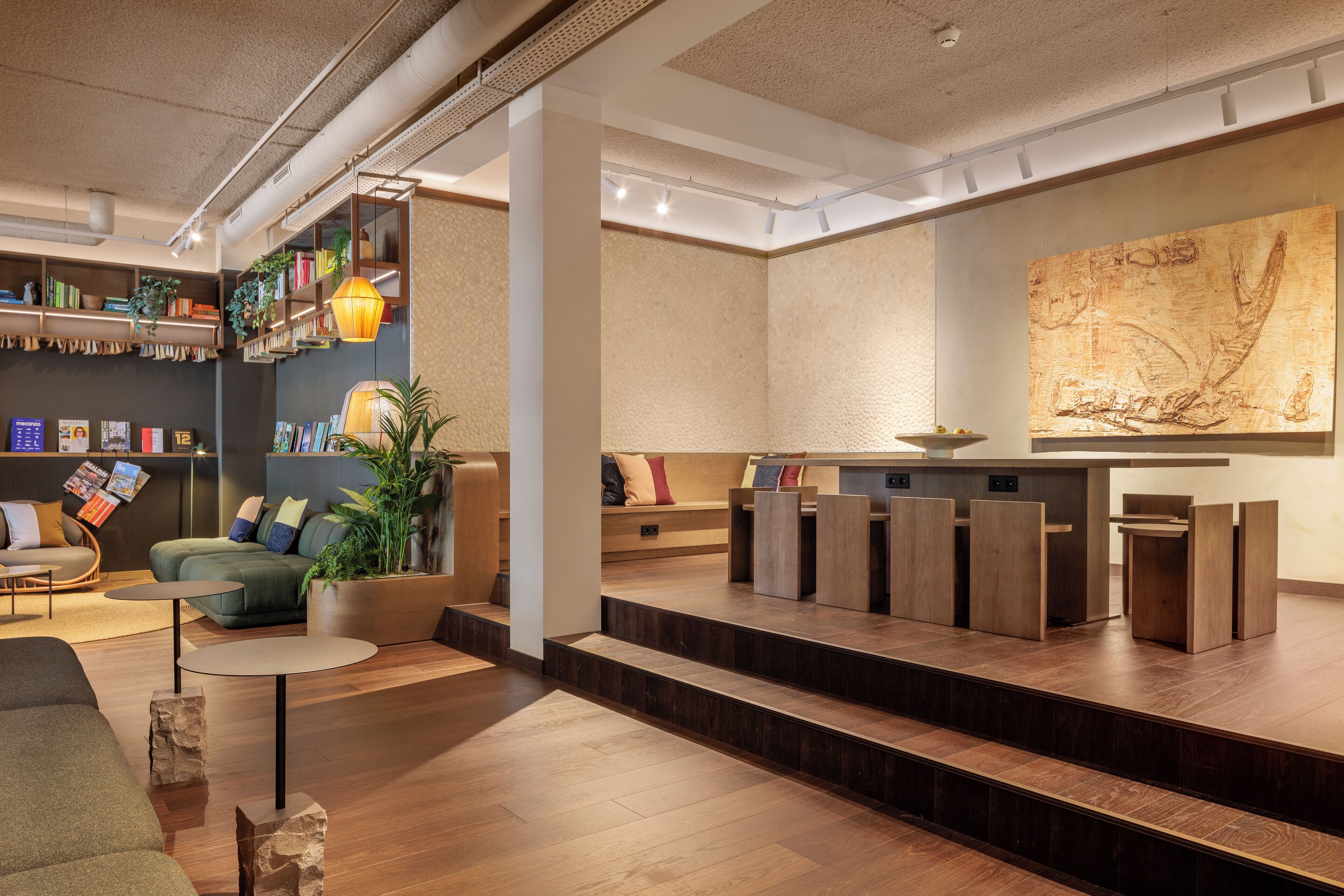 Sala de estar en el lobby