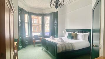 Desk, blackout curtains, iron/ironing board, free WiFi