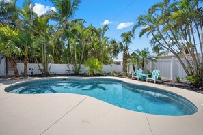 A heated pool