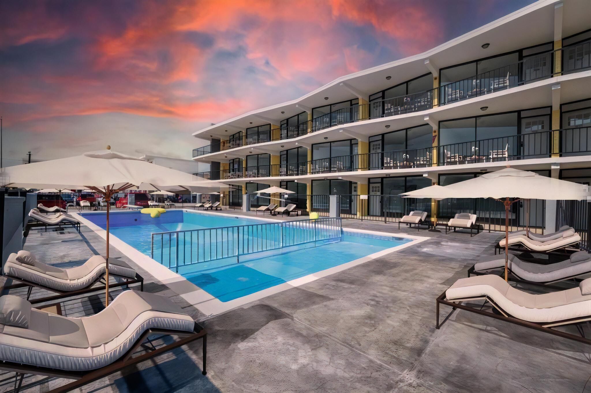 Una piscina riscaldata