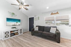 Smart-tv, een filmbibliotheek en een stereo