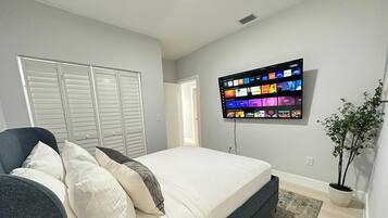 4 bedrooms, iron/ironing board, travel crib, WiFi