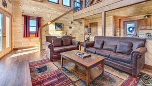TV, fireplace, DVD player