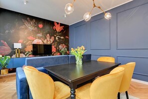 Apartamento luxo | 1 quarto, roupas de cama antialérgicas, individualmente decorados