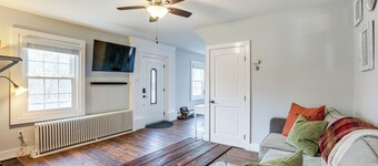 In-town & Walkable: Historic Yardley Retreat!