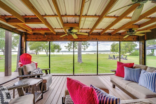 House (5 Bedrooms) | Interior - Lakefront Graford Home w/ Fire Pit + Private Dock! (Graford)