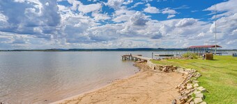 Lakefront Graford Home w/ Fire Pit + Private Dock!