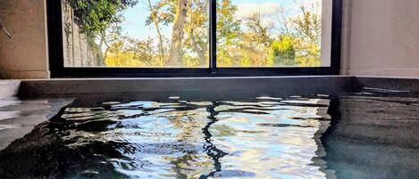 Indoor pool, a heated pool