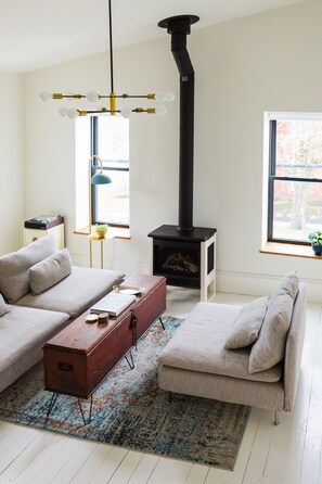 TV connectée, cheminée