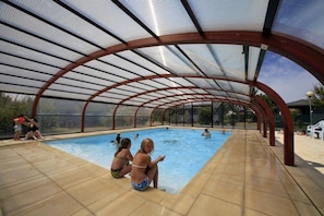 Indoor pool, a heated pool