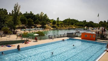 Indoor pool, a heated pool