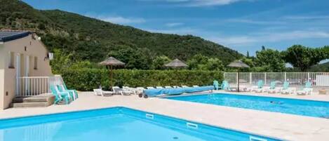 A heated pool