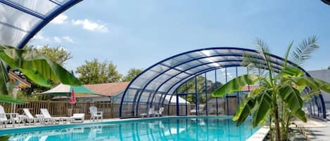 Indoor pool, a heated pool