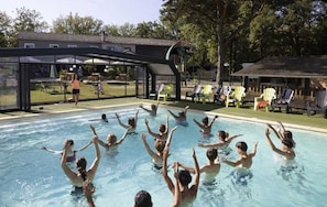 Indoor pool, a heated pool