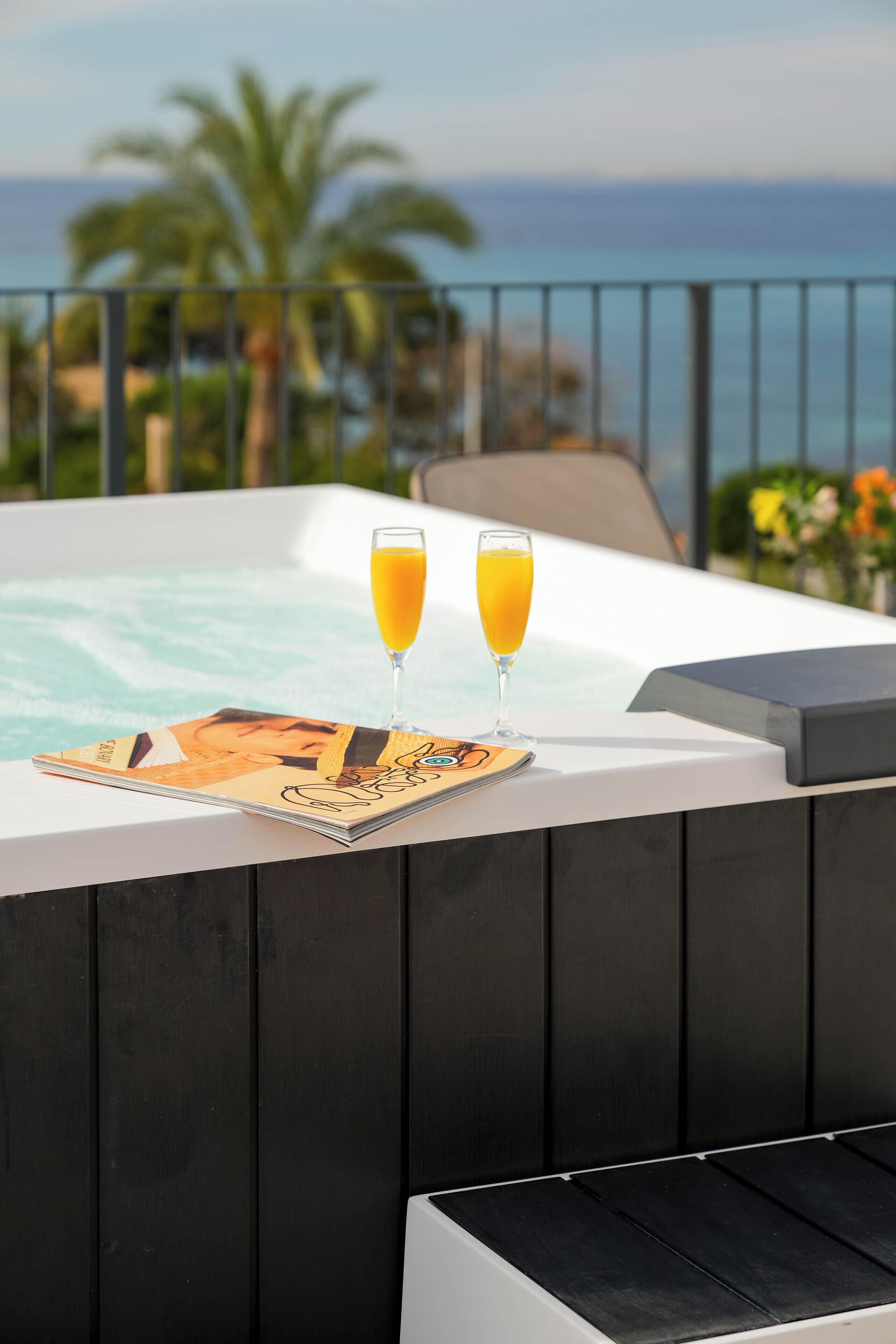 尊爵公寓, 1 間臥室, 熱水浴缸, 海景 | 私人 Spa 浴池