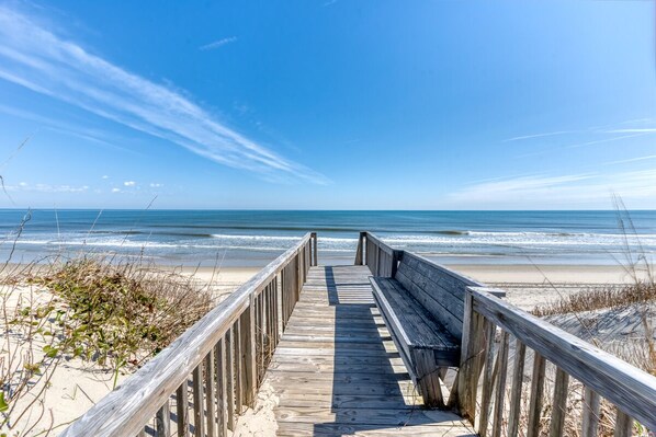 On the beach - The beautiful beaches of Corolla are just a few feet away at Oasis! (Corolla)