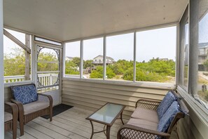 Interior - Ocean and sunrise views from the rooftop deck at Mess'n Around! (Duck)