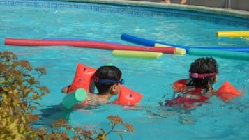 Een verwarmd zwembad