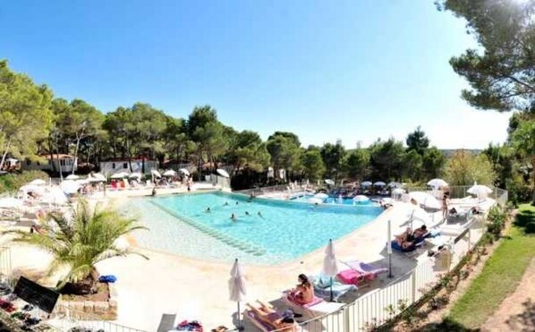 A heated pool