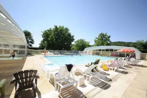 Indoor pool, a heated pool