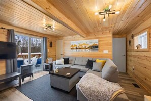 Smart TV, chimenea, videojuegos y libros